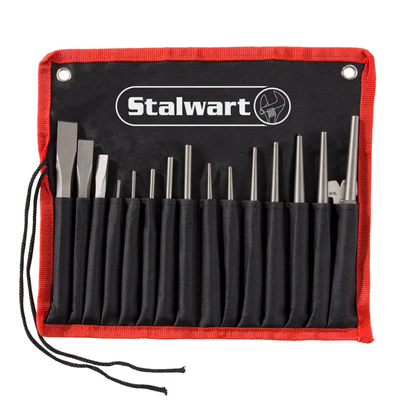 Stalwart Punch And Chisel Set 16 Pieces Chrome Vanadium Steel With Storage Case